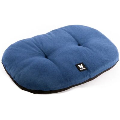 Ovales Hundekissen und Katzenkissen Martin Sellier Bleu 53 cm Ovales Hundekissen und Katzenkissen Martin Sellier Bleu 53 cm