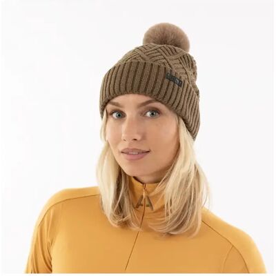 Pompom-Mütze ANKY Beige TU Pompom-Mütze ANKY Beige TU