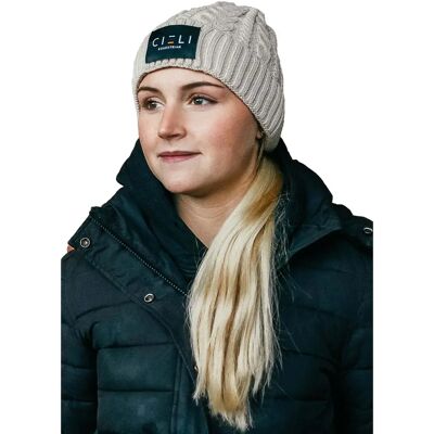 Bommelmütze, Damen Cieli Equestrian Signature Beige TU Bommelmütze, Damen Cieli Equestrian Signature Beige TU