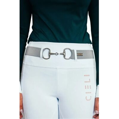 Elastische Trense Gürtel Damen Cieli Equestrian Signature Gris TU Elastische Trense Gürtel Damen Cieli Equestrian Signature Gris TU