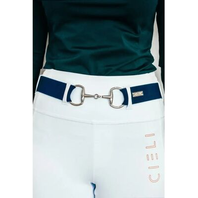 Elastische Trense Gürtel Damen Cieli Equestrian Signature Bleu TU Elastische Trense Gürtel Damen Cieli Equestrian Signature Bleu TU