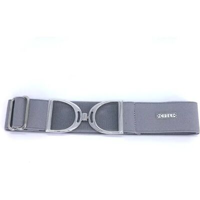 Elastische Galogen-Gürtel Damen Cieli Equestrian Signature Gris TU Elastische Galogen-Gürtel Damen Cieli Equestrian Signature Gris TU