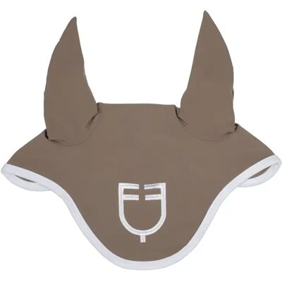 Kurze Mütze Equestro White Line Edition Marron Poney Kurze Mütze Equestro White Line Edition Marron Poney