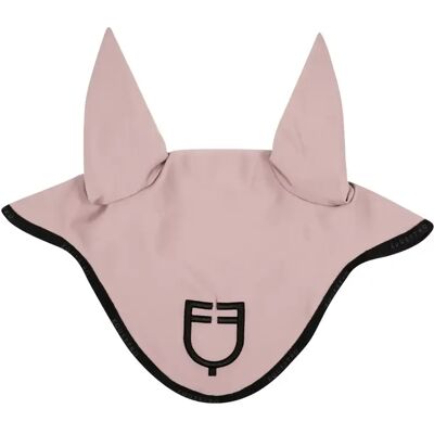 Kurze Mütze aus technischem Stoff mit Logo Equestro Rose Full Kurze Mütze aus technischem Stoff mit Logo Equestro Rose Full