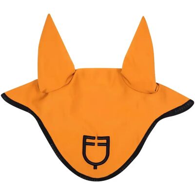 Kurze Mütze aus technischem Stoff mit Logo Equestro Orange Full Kurze Mütze aus technischem Stoff mit Logo Equestro Orange Full