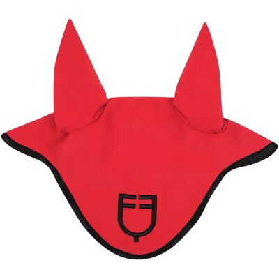 Kurze Mütze aus technischem Stoff mit Logo Equestro Rouge Full Kurze Mütze aus technischem Stoff mit Logo Equestro Rouge Full