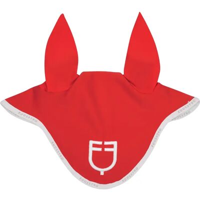 Kurze Mütze aus technischem Stoff mit Logo Equestro Rouge Full Kurze Mütze aus technischem Stoff mit Logo Equestro Rouge Full