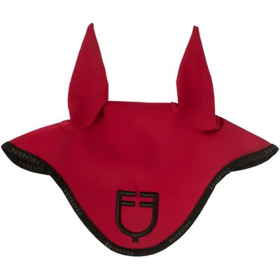 Kurze Mütze aus technischem Stoff mit Logo Equestro Rouge Full Kurze Mütze aus technischem Stoff mit Logo Equestro Rouge Full