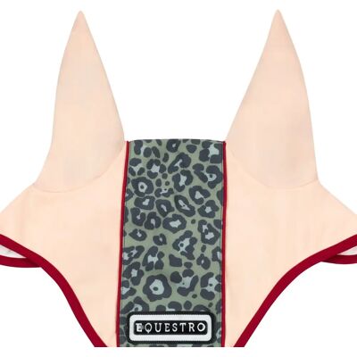 Kurze Mütze Equestro Corner Leopard Rose Full Kurze Mütze Equestro Corner Leopard Rose Full