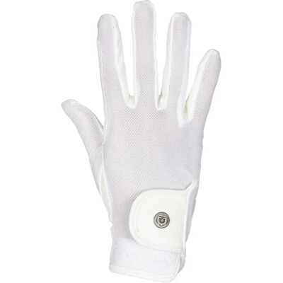 Reit-Handschuhe aus technischem Stoff und Mesh Equestro Blanc Taille 8 Reit-Handschuhe aus technischem Stoff und Mesh Equestro Blanc Taille 8