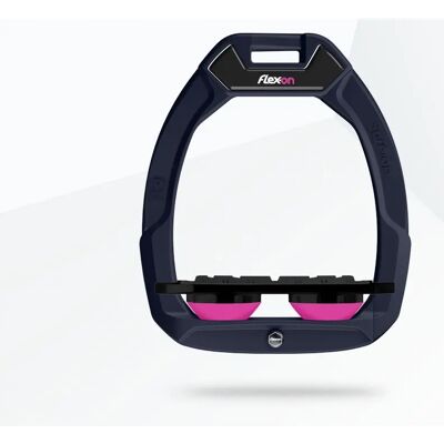 Sicherheitssteigbügel Flat Grip Blau/Schwarz/Rosa Flex-On Safe-On Bleu TU Sicherheitssteigbügel Flat Grip Blau/Schwarz/Rosa Flex-On Safe-On Bleu TU