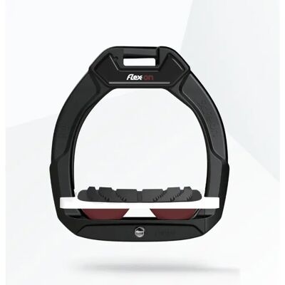 Sicherheitsreitsteigbügel geneigt Grip Schwarz/Weiß/Bordeaux Kinder Flex-On Safe-On Noir TU Sicherheitsreitsteigbügel geneigt Grip Schwarz/Weiß/Bordeaux Kinder Flex-On Safe-On Noir TU