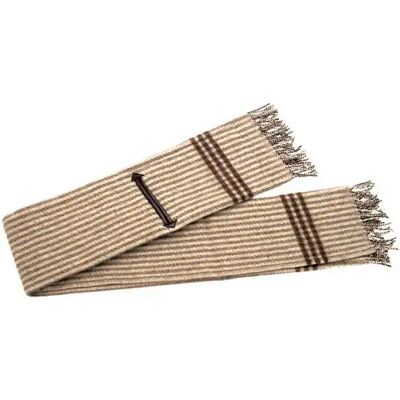 Woll-Stichdecke mit Tasche Hispano Hipica Beige TU Woll-Stichdecke mit Tasche Hispano Hipica Beige TU