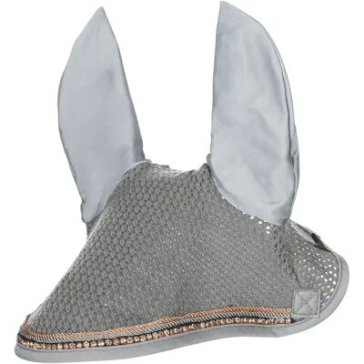 Kurze Mütze für Pferde HKM Rosegold Glamour Gris Poney Kurze Mütze für Pferde HKM Rosegold Glamour Gris Poney