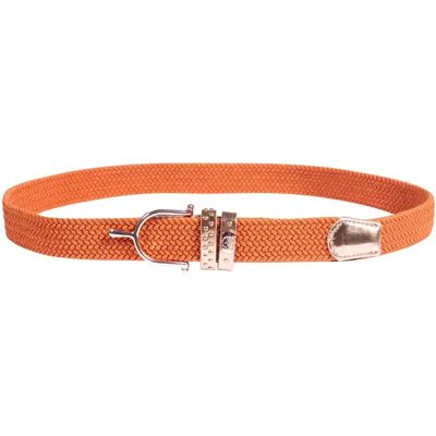 Elastischer Gürtel Damen HKM Selection Edinburgh Orange 90 cm Elastischer Gürtel Damen HKM Selection Edinburgh Orange 90 cm