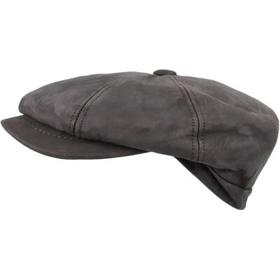 Nappa-Lederknopf-Mütze HORKA Marron 55 cm Nappa-Lederknopf-Mütze HORKA Marron 55 cm