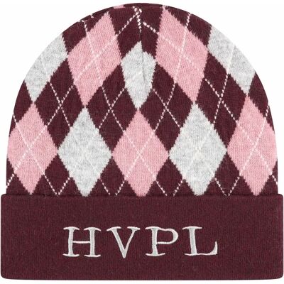 Mütze für Damen HV Polo Argyle Rose TU Mütze für Damen HV Polo Argyle Rose TU