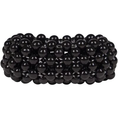 Haargummi für Damenen QHP Beads Noir TU Haargummi für Damenen QHP Beads Noir TU