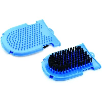 Putzhandschuhe mit Borsten Umbria Equitazione Striglia Bleu TU Putzhandschuhe mit Borsten Umbria Equitazione Striglia Bleu TU