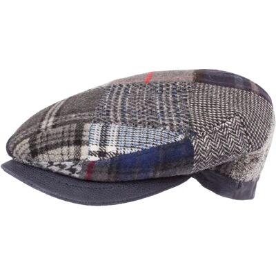 Tweed-Baret mit Patchwork-Muster HORKA Grau 57 Tweed-Baret mit Patchwork-Muster HORKA Grau 57
