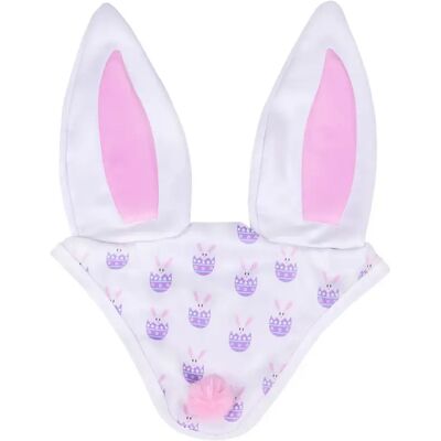 Mütze Haube Verkleidung für Pferd QHP Ostern Weiß Full Mütze Haube Verkleidung für Pferd QHP Ostern Weiß Full