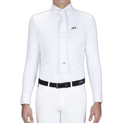 Equiline Weiß Turniershirt David - Reit-Shirt Equiline Weiß Turniershirt David - Reit-Shirt