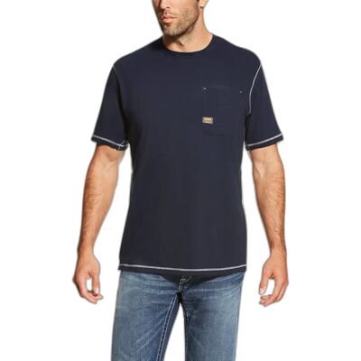 T-Shirt Ariat Rebar Workman Bleu S T-Shirt Ariat Rebar Workman Bleu S