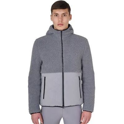 Hybrid-Reitjacke wasserdicht Equestro Teddy Gris M Hybrid-Reitjacke wasserdicht Equestro Teddy Gris M