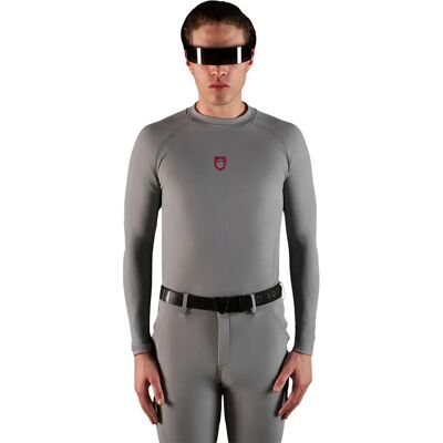 Langarmtrikot Equestro Ridertechnology Gris S Langarmtrikot Equestro Ridertechnology Gris S