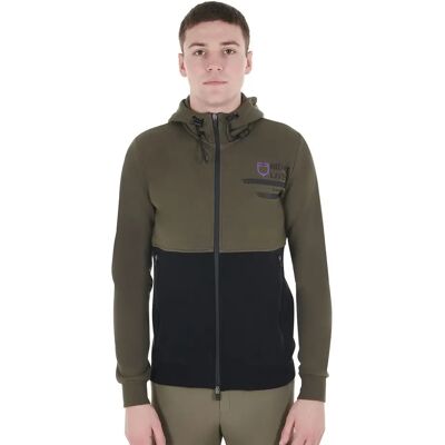 Fleece-Innenkapuzenpullover Equestro Vert XS Fleece-Innenkapuzenpullover Equestro Vert XS