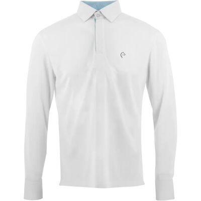 Langärmeliges Turnier-Poloshirt Equithème Dany Blanc M Langärmeliges Turnier-Poloshirt Equithème Dany Blanc M