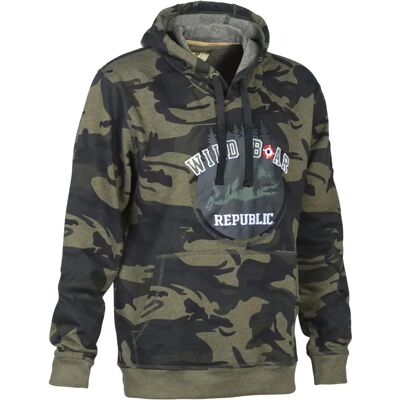Hoodie PERCUSSION Wild Boar Republic Vert 4XL Hoodie PERCUSSION Wild Boar Republic Vert 4XL