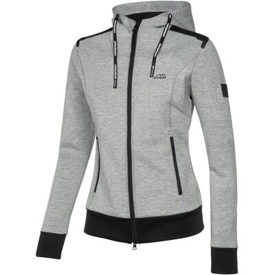 Hoodie Reit-Sweatshirt mit vollem Reißverschluss für Damen Equiline Cerriec Grau 2XL Hoodie Reit-Sweatshirt mit vollem Reißverschluss für Damen Equiline Cerriec Grau 2XL