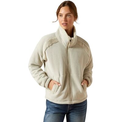 Sweatshirt Full Zip Damen Ariat Lafayette Beige L Sweatshirt Full Zip Damen Ariat Lafayette Beige L
