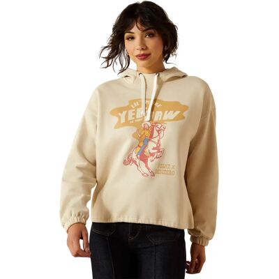 Hoodie Damen Ariat Essential Sendero Yeehaw Gris 2XL Hoodie Damen Ariat Essential Sendero Yeehaw Gris 2XL