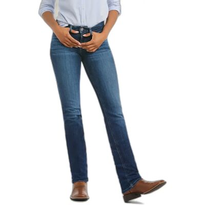 Gerade geschnittene Jeans Damen Ariat Real Perfect Abby Bleu 30xXL Gerade geschnittene Jeans Damen Ariat Real Perfect Abby Bleu 30xXL