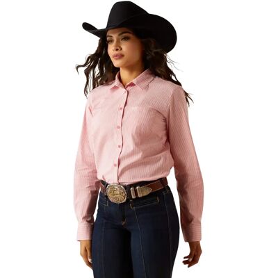 Reithemd langarm Damen Ariat Kirby Stretch Rose 2XL Reithemd langarm Damen Ariat Kirby Stretch Rose 2XL