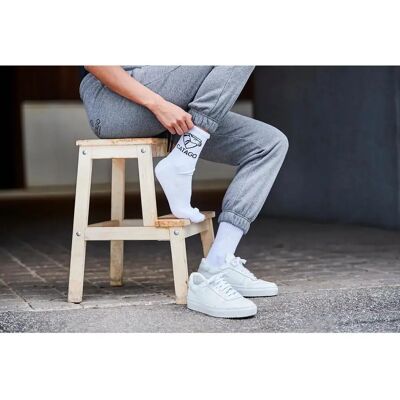 Reitsocken mit Logo Frau Catago Polly Mid Length Blanc 37/40 Reitsocken mit Logo Frau Catago Polly Mid Length Blanc 37/40