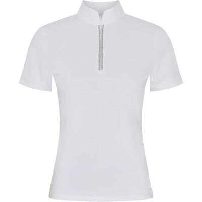 Reitturnier-Hemd Damen Catago Nice Blanc S Reitturnier-Hemd Damen Catago Nice Blanc S