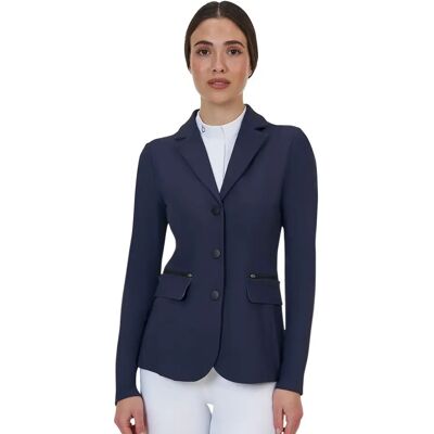 Wettkampfjacke Damen Equestro Ridertechnology Bleu 44 IT Wettkampfjacke Damen Equestro Ridertechnology Bleu 44 IT