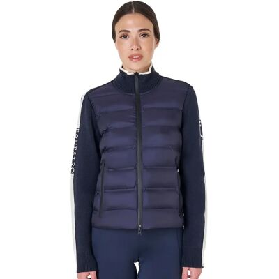 Damen Steppjacke mit Reißverschluss Equestro Bleu M Damen Steppjacke mit Reißverschluss Equestro Bleu M
