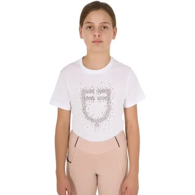 T-Shirt Equestro Pink Diamond Blanc 8 ans T-Shirt Equestro Pink Diamond Blanc 8 ans