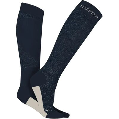 Reitsocken Damen Flags&Cup Akaa Bleu 36/38 Reitsocken Damen Flags&Cup Akaa Bleu 36/38