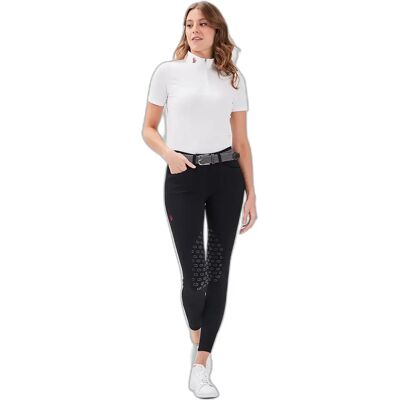 Reitturnier-Hemd Damen Gaze Jaffran Blanc M Reitturnier-Hemd Damen Gaze Jaffran Blanc M