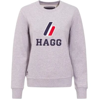 Sweatshirt Frau Hagg Gris M Sweatshirt Frau Hagg Gris M