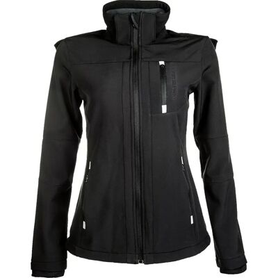 Reitjacke mit abnehmbarem Kapuze für Damen HKM Softshell Noir XL Reitjacke mit abnehmbarem Kapuze für Damen HKM Softshell Noir XL