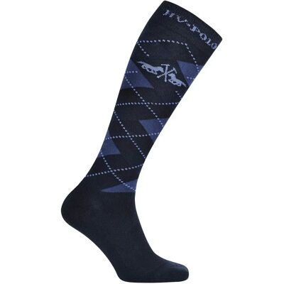 Reitsocken Damen HV Polo Argyle Bleu 35/38 Reitsocken Damen HV Polo Argyle Bleu 35/38