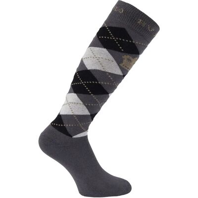 Reitsocken Frau HV Polo Argyle Gris 35/38 Reitsocken Frau HV Polo Argyle Gris 35/38