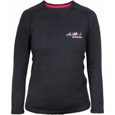 Pullover aus Merinowolle, Damen Karlslund Hekla Noir S Pullover aus Merinowolle, Damen Karlslund Hekla Noir S