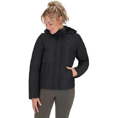 Winterjacke mit abnehmbaren Ärmeln für Reiterinnen QHP Rayah Noir 46 Winterjacke mit abnehmbaren Ärmeln für Reiterinnen QHP Rayah Noir 46